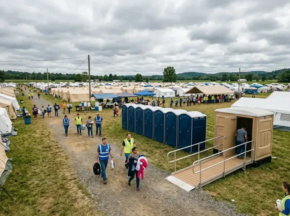 disaster-relief-camp-restrooms-010 — frequently asked questions, Dumpster & Portable Bathrooms Rental in Weston, WV